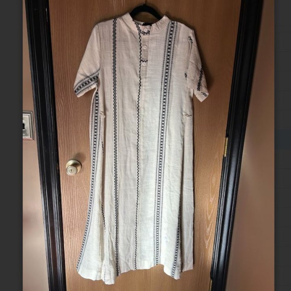 Ace and Jig Margaret Dress Folk Natural, XS - Picture 3 of 11